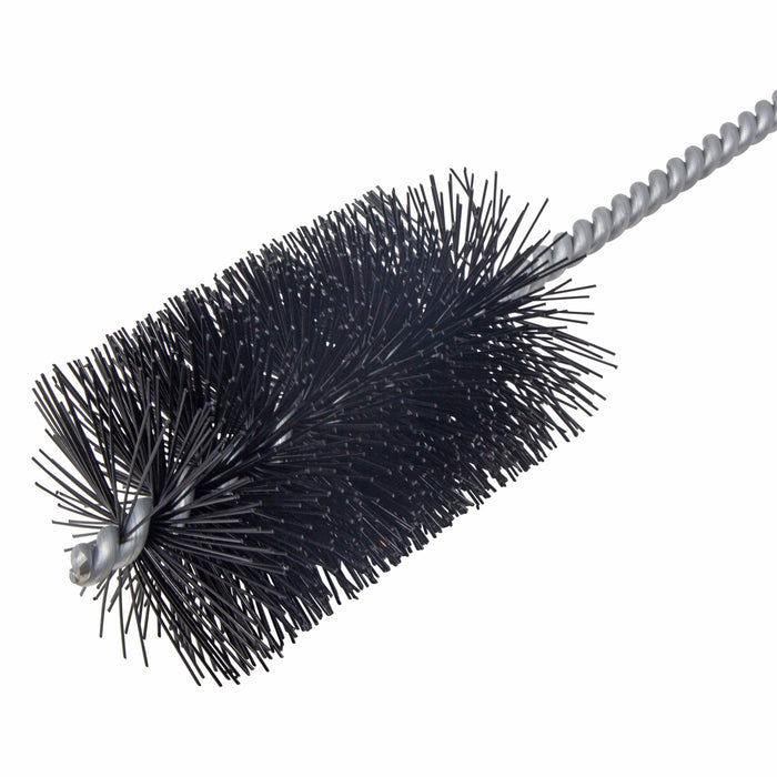 BRM 84N2250 84 Series Tube Brush-For Thru Holes, 2.250" Dia., .025 Nylon, 4" BP, 18" OAL, Ring Handle