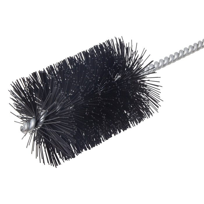 BRM 84N2500 84 Series Tube Brush-For Thru Holes, 2.5" Dia., .025 Nylon, 4" BP, 18" OAL, Ring Handle