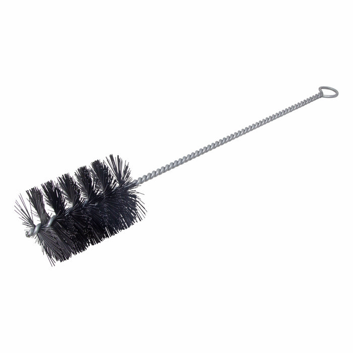 BRM 84N3000 84 Series Tube Brush-For Thru Holes, 3" Dia., .025 Nylon, 4" BP, 18" OAL, Ring Handle