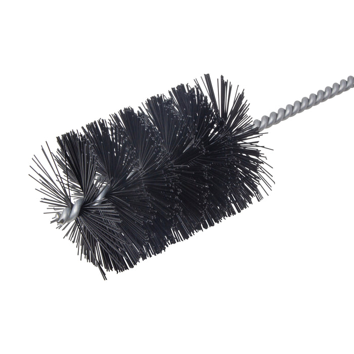 BRM 84N3000 84 Series Tube Brush-For Thru Holes, 3" Dia., .025 Nylon, 4" BP, 18" OAL, Ring Handle
