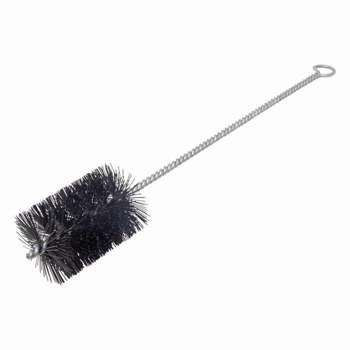 BRM 84N3000 84 Series Tube Brush-For Thru Holes, 3" Dia., .025 Nylon, 4" BP, 18" OAL, Ring Handle