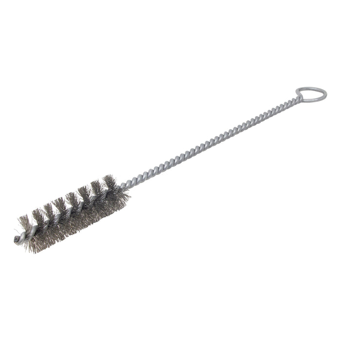 BRM 84S1000 84 Series Tube Brush-For Thru Holes, 1" Dia., .010SS, 3" BP, 12" OAL, Ring Handle