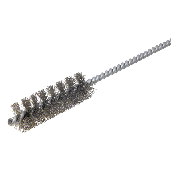 BRM 84C1000 84 Series Tube Brush-For Thru Holes, 1" Dia., .010CS, 3" BP, 12" OAL, Ring Handle