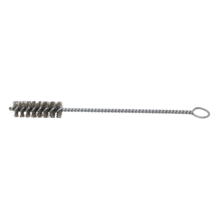 BRM 84C1000 84 Series Tube Brush-For Thru Holes, 1" Dia., .010CS, 3" BP, 12" OAL, Ring Handle