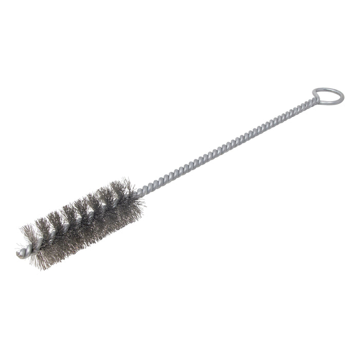 BRM 84S1125 84 Series Tube Brush-For Thru Holes, 1.125" Dia., .010SS, 3" BP, 12" OAL, Ring Handle