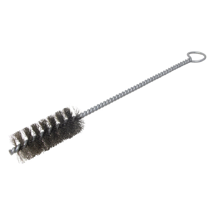 BRM 84S1250 84 Series Tube Brush-For Thru Holes, 1.250" Dia., .010SS, 3" BP, 12" OAL, Ring Handle