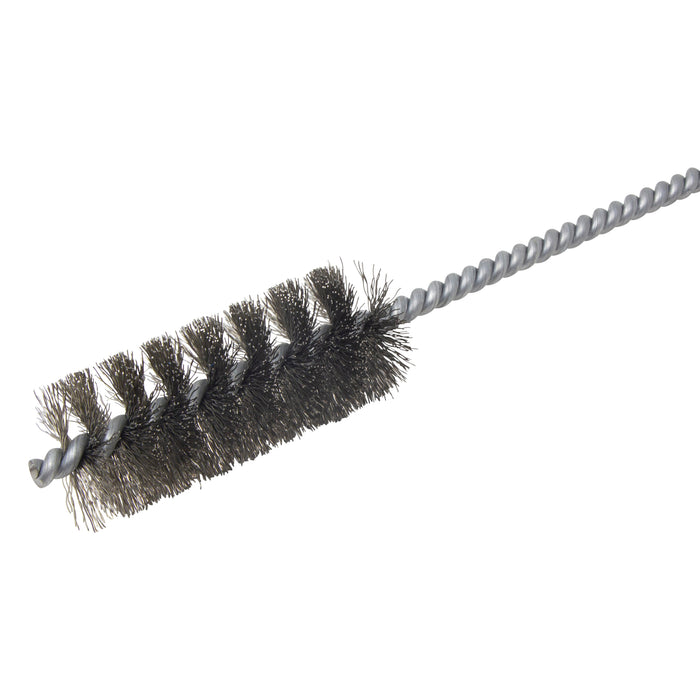 BRM 84S1250 84 Series Tube Brush-For Thru Holes, 1.250" Dia., .010SS, 3" BP, 12" OAL, Ring Handle