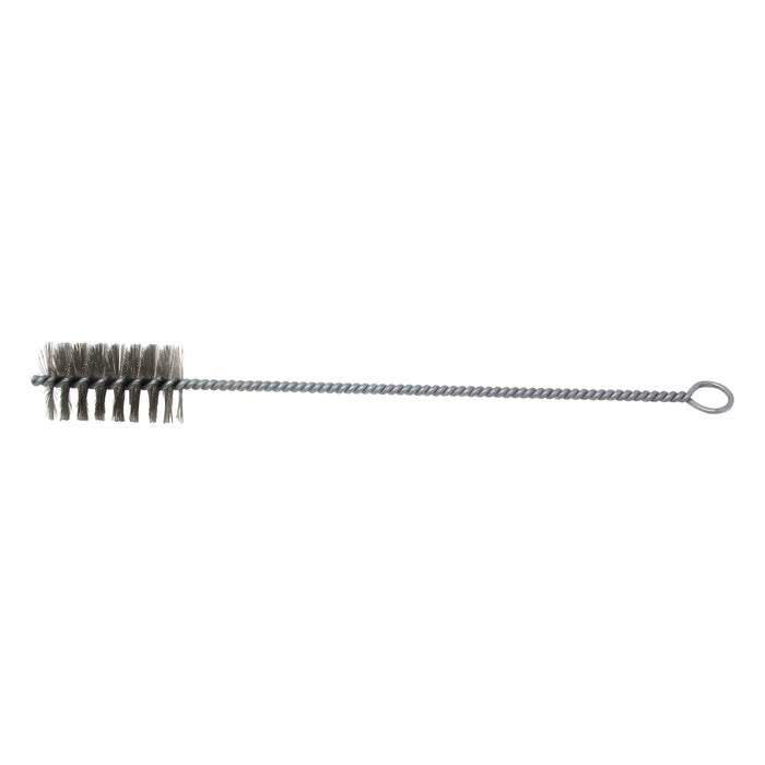 BRM 84C2000 84 Series Tube Brush-For Thru Holes, 2" Dia., .012CS, 3.5" BP, 18" OAL, Ring Handle