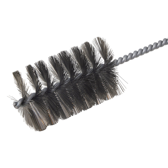 BRM 84S2500 84 Series Tube Brush-For Thru Holes, 2.5" Dia., .012SS, 4" BP, 18" OAL, Ring Handle