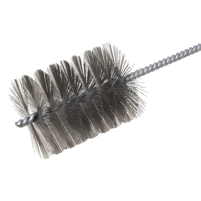 BRM 84S3000 84 Series Tube Brush-For Thru Holes, 3" Dia., .012SS, 4" BP, 18" OAL, Ring Handle
