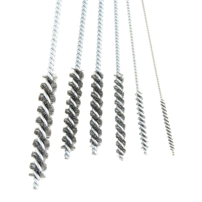 BRM 84SKITA, 6 Piece Brush Kit, Sizes Include Diameters .125" - .437", Stainless Steel