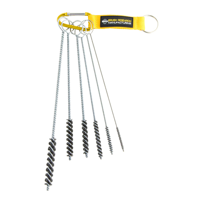 BRM 84SKITA, 6 Piece Brush Kit, Sizes Include Diameters .125" - .437", Stainless Steel