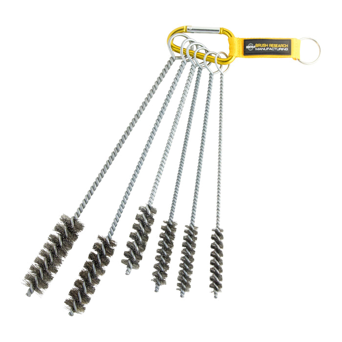 BRM 84SKITB, 6 Piece Brush Kit, Sizes Include Diameters .500" - 1.00", Stainless Steel