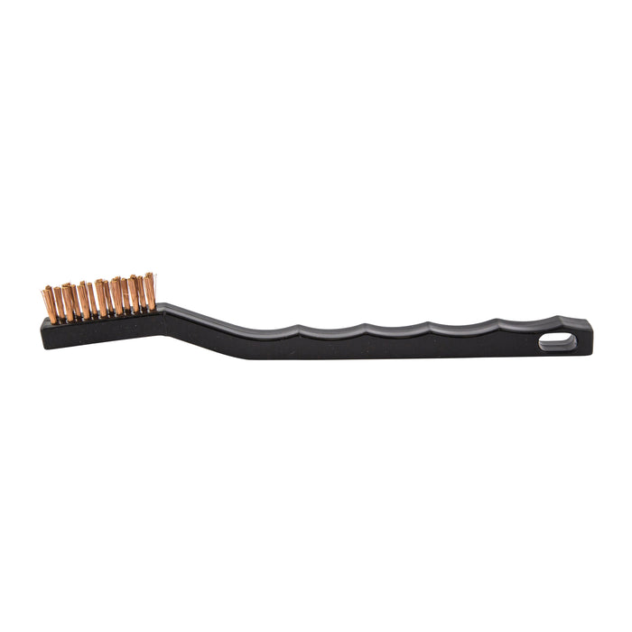 93APP .006 Bronze Scratch Brush, .500 Trim, 7-1/4" OAL, Plastic Handle (Pack of 12)