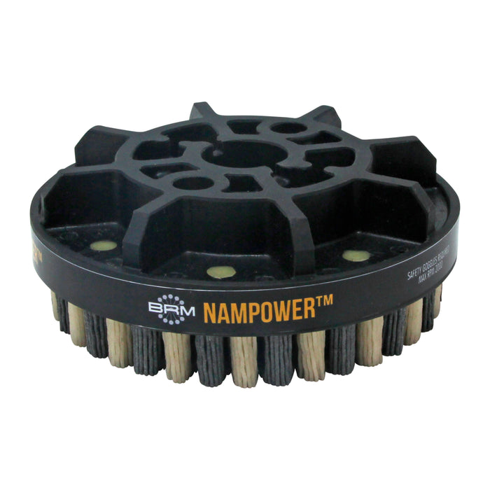 BRM ADD1251880 NAMPOWER Abrasive Disc Brush, Dot Style, 125mm Diameter, 18mm Trim, 80 Grit