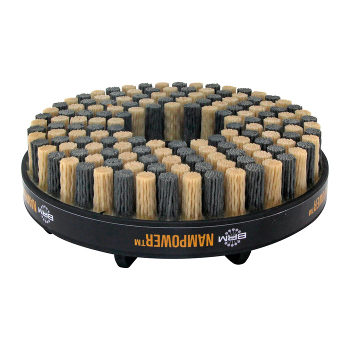 BRM ADD15018180 NAMPOWER Abrasive Disc Brush, Dot Style, 150mm Diameter, 18mm Trim, 180 Grit