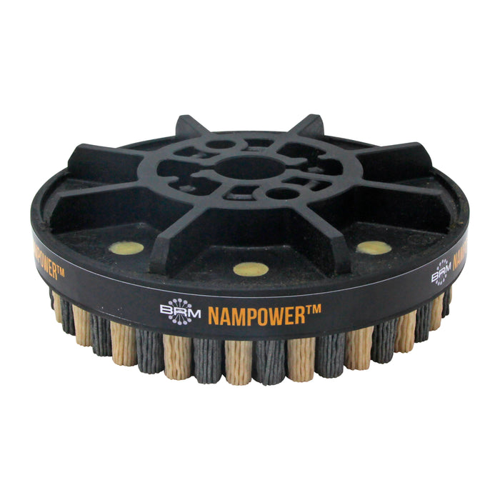 BRM ADD15018180 NAMPOWER Abrasive Disc Brush, Dot Style, 150mm Diameter, 18mm Trim, 180 Grit