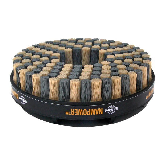 BRM ADD15018320 NAMPOWER Abrasive Disc Brush, Dot Style, 150mm Diameter, 18mm Trim, 320 Grit