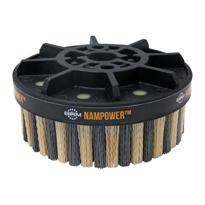 BRM ADD15038120 NAMPOWER Abrasive Disc Brush, Dot Style, 150mm Diameter, 38mm Trim, 120 Grit