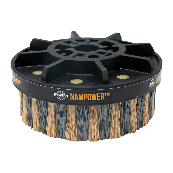 BRM ADD15038320 NAMPOWER Abrasive Disc Brush, Dot Style, 150mm Diameter, 38mm Trim, 320 Grit