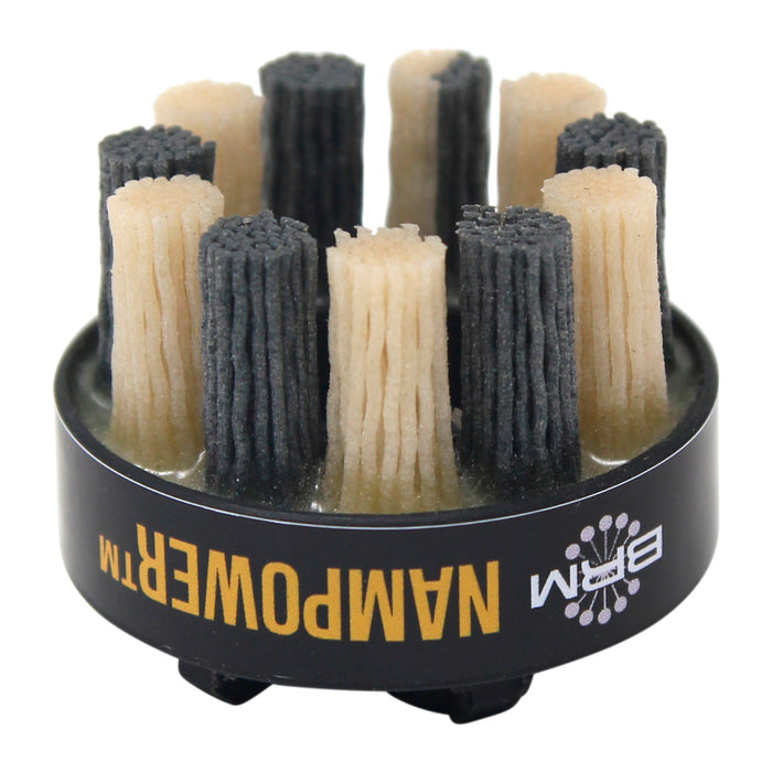 BRM ADD501880 NAMPOWER Abrasive Disc Brush, Dot Style, 50mm Diameter, 18mm Trim, 80 Grit