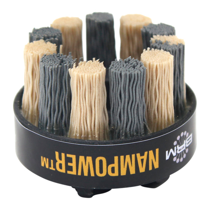 BRM ADD5018320 NAMPOWER Abrasive Disc Brush, Dot Style, 50mm Diameter, 18mm Trim, 320 Grit