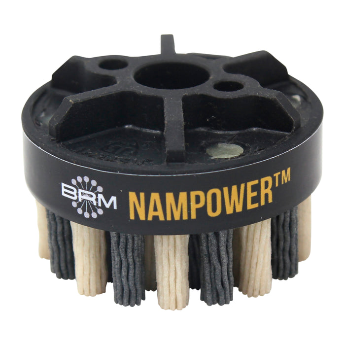 BRM ADD6018180 NAMPOWER Abrasive Disc Brush, Dot Style, 60mm Diameter, 18mm Trim, 180 Grit