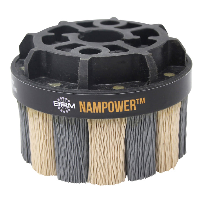BRM ADT10038320 NAMPOWER Abrasive Disc Brush, Turbine Style, 100mm Diameter, 38mm Trim, 320 Grit