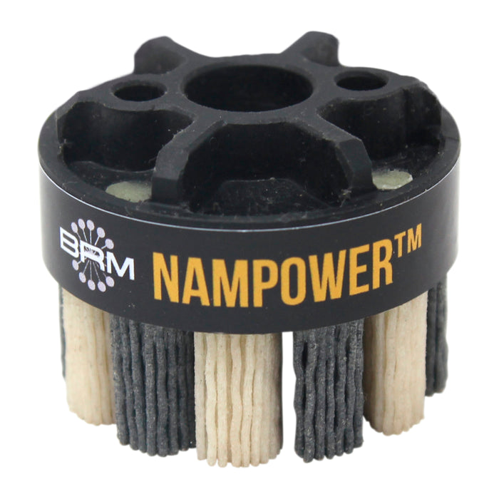 BRM ADT5018180 NAMPOWER Abrasive Disc Brush, Turbine Style, 50mm Diameter, 18mm Trim, 180 Grit