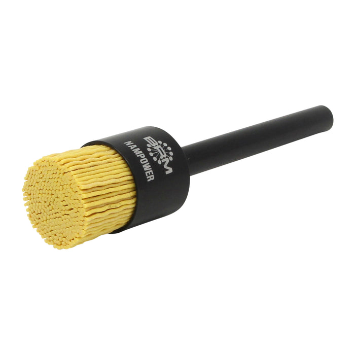BRM AEB10034120 NAMPOWER End Brush, 1" Diameter, 5" OAL, 120 Grit, Ceramic Abrasive Filament