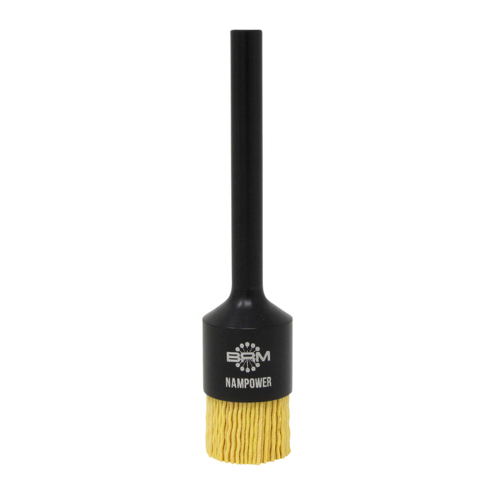 BRM AEB10034120 NAMPOWER End Brush, 1" Diameter, 5" OAL, 120 Grit, Ceramic Abrasive Filament