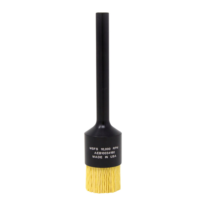 BRM AEB10034180 NAMPOWER End Brush, 1" Diameter, 5" OAL, 180 Grit, Ceramic Abrasive Filament