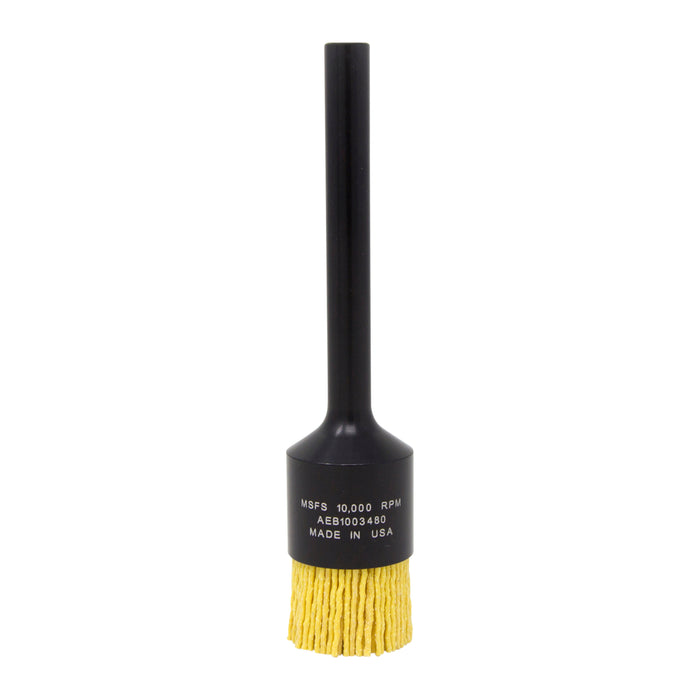 BRM AEB1003480 NAMPOWER End Brush, 1" Diameter, 5" OAL, 80 Grit, Ceramic Abrasive Filament