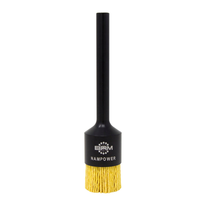 BRM AEB1003480 NAMPOWER End Brush, 1" Diameter, 5" OAL, 80 Grit, Ceramic Abrasive Filament
