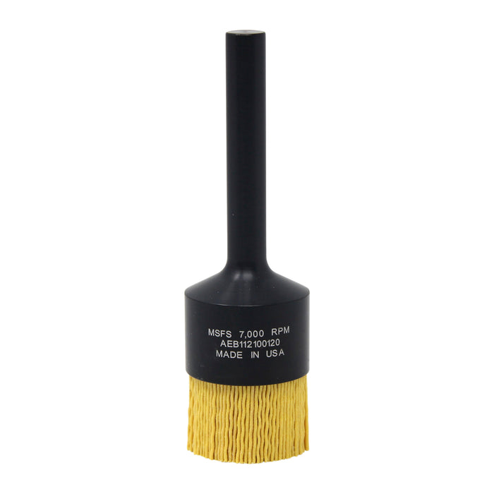 BRM AEB112100120 NAMPOWER End Brush, 1.500" Diameter, 5.250" OAL, 120 Grit, Ceramic Abrasive Filament