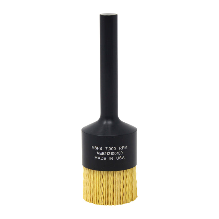 BRM AEB112100180 NAMPOWER End Brush, 1.500" Diameter, 5.250" OAL, 180 Grit, Ceramic Abrasive Filament