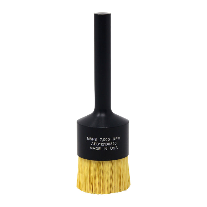 BRM AEB112100320 NAMPOWER End Brush, 1.500" Diameter, 5.250" OAL, 320 Grit, Ceramic Abrasive Filament