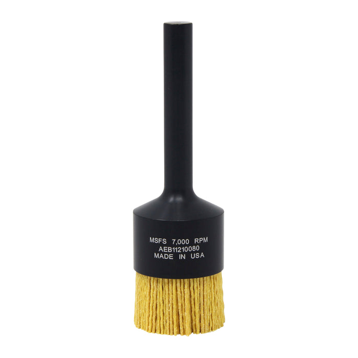 BRM AEB11210080 NAMPOWER End Brush, 1.500" Diameter, 5.250" OAL, 80 Grit, Ceramic Abrasive Filament