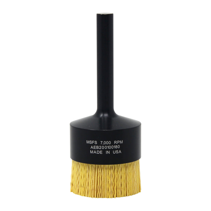 BRM AEB200100180 NAMPOWER End Brush, 2" Diameter, 5.250" OAL, 180 Grit, Ceramic Abrasive Filament