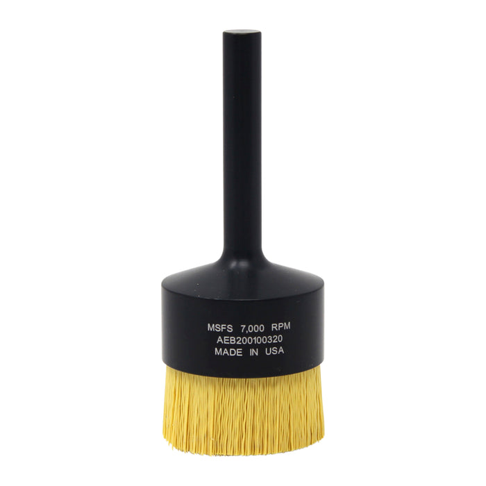 BRM AEB200100320 NAMPOWER End Brush, 2" Diameter, 5.250" OAL, 320 Grit, Ceramic Abrasive Filament