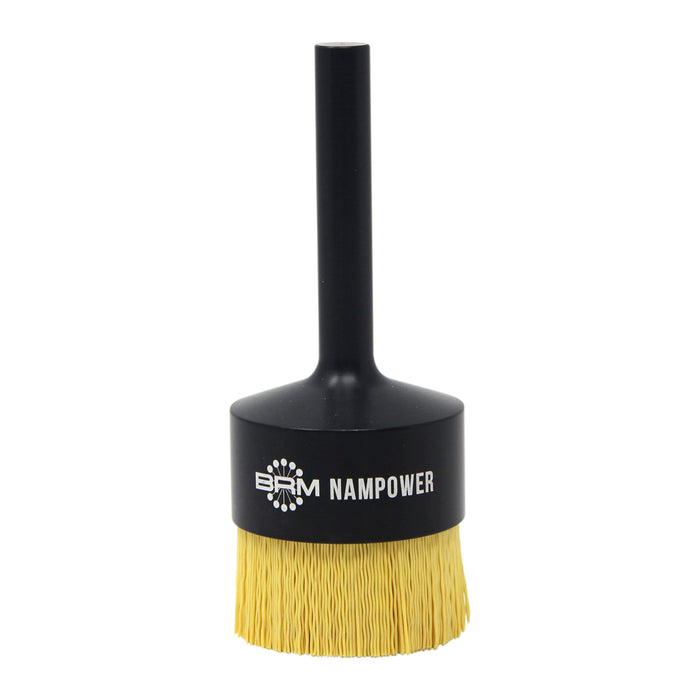 BRM AEB200100320 NAMPOWER End Brush, 2" Diameter, 5.250" OAL, 320 Grit, Ceramic Abrasive Filament