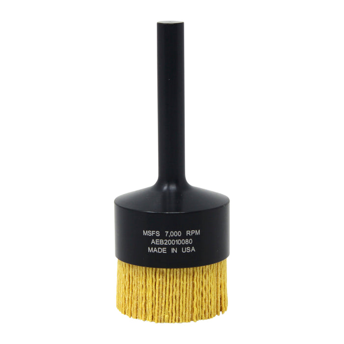 BRM AEB20010080 NAMPOWER End Brush, 2 Diameter, 5.250" OAL, 80 Grit, Ceramic Abrasive Filament