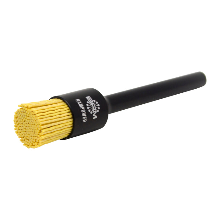 BRM AEB3434180 NAMPOWER End Brush, 0.750" Diameter, 5" OAL, 180 Grit, Ceramic Abrasive Filament