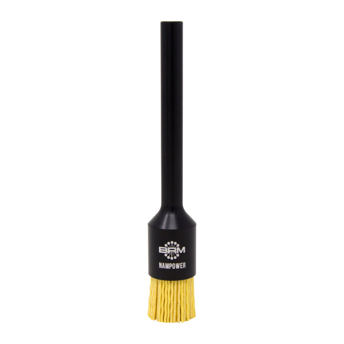 BRM AEB3434180 NAMPOWER End Brush, 0.750" Diameter, 5" OAL, 180 Grit, Ceramic Abrasive Filament