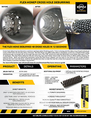 FLEX-HONE®-CROSSHOLE DEBURRING