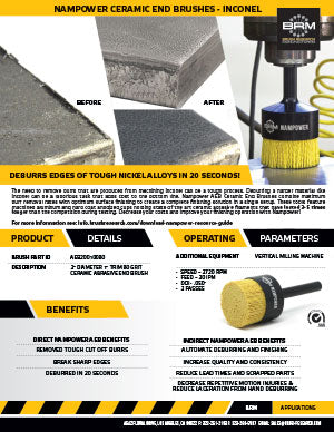 NAMPOWER END BRUSH- INCONEL 