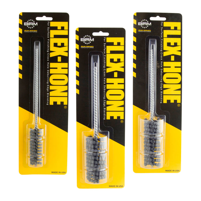 Brush Research BCK12, 3-Piece FLEX-HONE® Kit, 120 Grit, Silicon Carbide