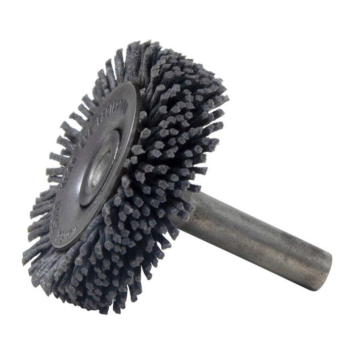 BRM BMC13AY180SC 1.375" Mandrel Mounted Wheel, 180Grit Silicon Carbide, .250" Shank Dia., .187" Trim