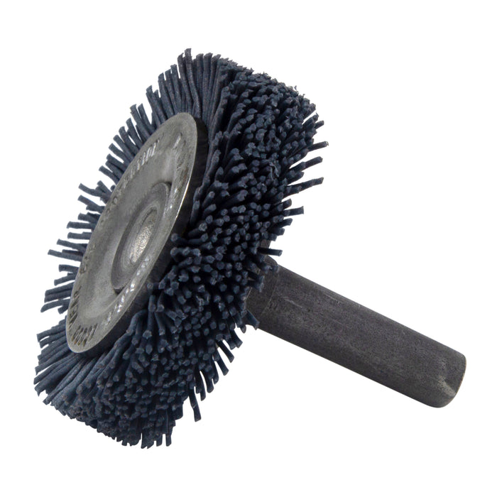 BRM BMC16AY320SC 1.75" Mandrel Mounted Wheel, 320 Grit Silicon Carbide, .250" Shank Dia., .375" Trim
