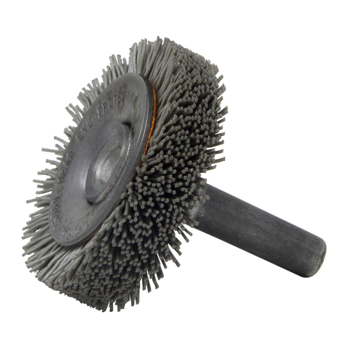 BRM BMC16AY600AO 1.75" Mandrel Mounted Wheel, 600 Grit Aluminum Oxide, .250" Shank Dia., .375" Trim
